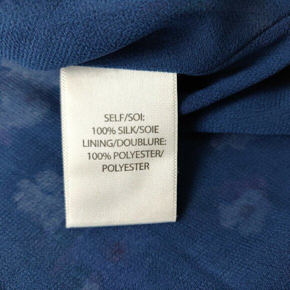 Tanya Taylor Liz Silk Floral Dress Size 10 Puff Sleeves Lined Ruched Multicolor - Picture 9 of 10